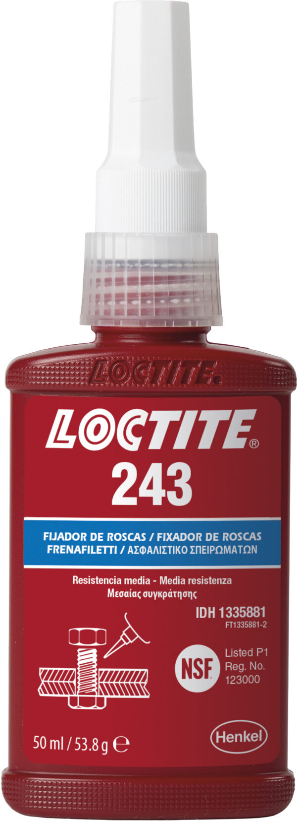 LOCTITE 243 - 50 ml (Bloqueador de Roscas)