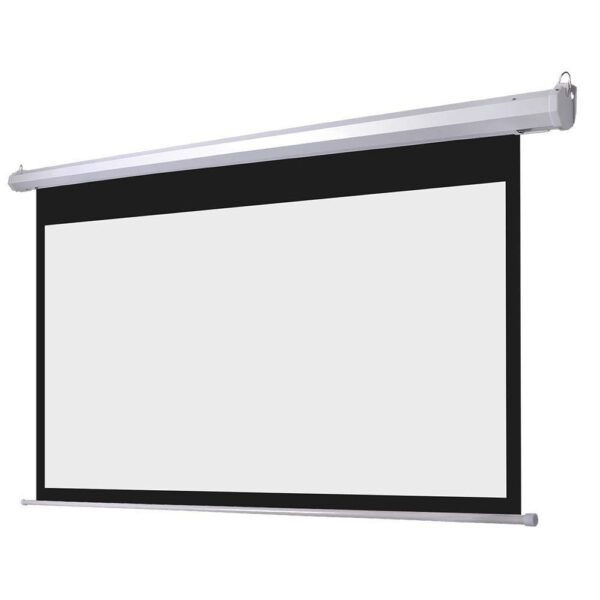 100" Projector ELECTRONIC SCREEN, 2 Way Button, Material: Glass breed, specs: W 2400mm x H 1250mm, Length: 1250mm - Contrast- 4:3 & 16:9. peso: 12.4 Kg.