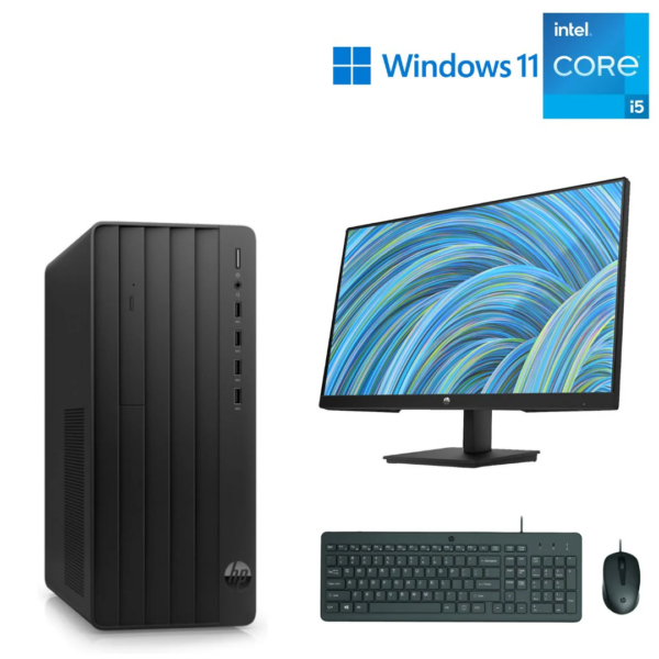 HP Desktop Combo Pro Tower 290 G9 + HP P24h G5 FHD Monitor , Intel® Core i5-12500 Processor (18M Cache, 3.0 GHz) , 8GB DDR4-3200 (1x8GB) - 2 SLOTS / MAX 64 GB , 512GB M.2 2280 PCIe NVMe , 9.5mm DVD-Writer , Intel® UHD Graphics 770 , Windows® 11 Pro x64 ,