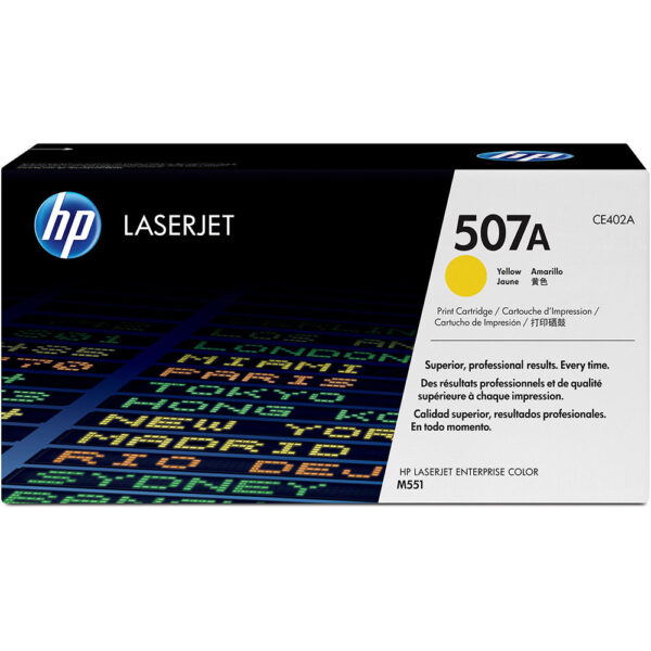 HP 507A Yellow Laserjet Toner Cartridge