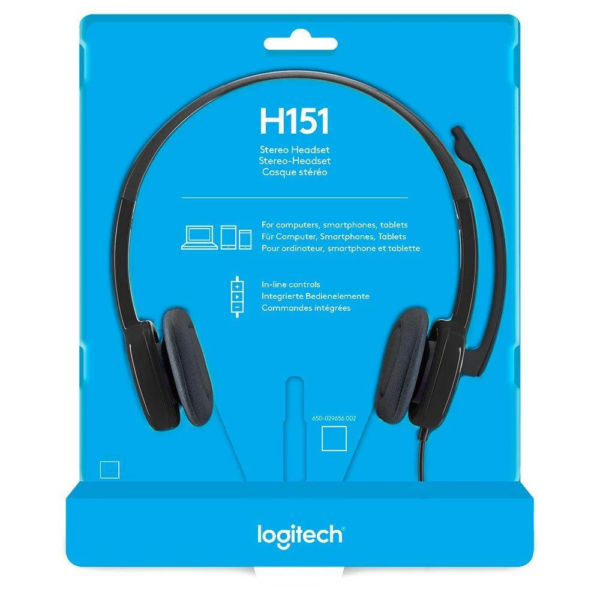 Headset Logitech H151 Stereo with noise-canceling
