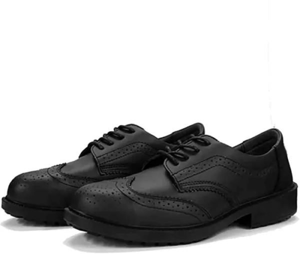 RS PRO Men's Black Steel Toe Capped Safety Shoes, UK 8, EU 42